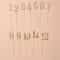 6 Pack: 1-12 Gold Table Numbers by Celebrate It™